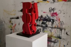 Pablo Picasso scultura in mdf e vernice, 39 x 13 x 13 cm, 2018 tiratura 1 - 8